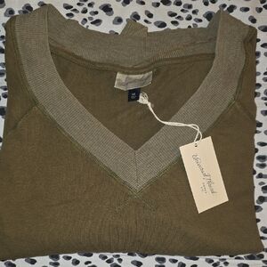 Universal Thread Olive V-Neck Sweater
